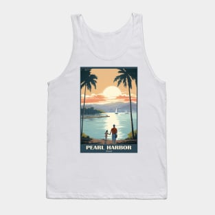 Pearl Harbour Travel Poster Tank Top